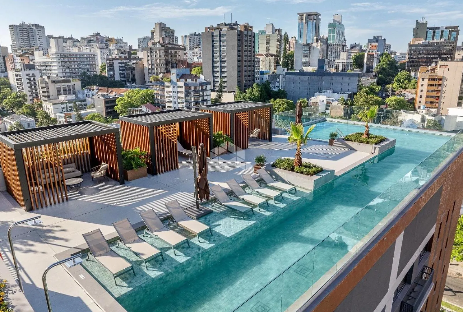 Lejlighed Skyline Porto Alegre - Apartamento Mobiliado Com Wi-Fi E Academia No Condominio